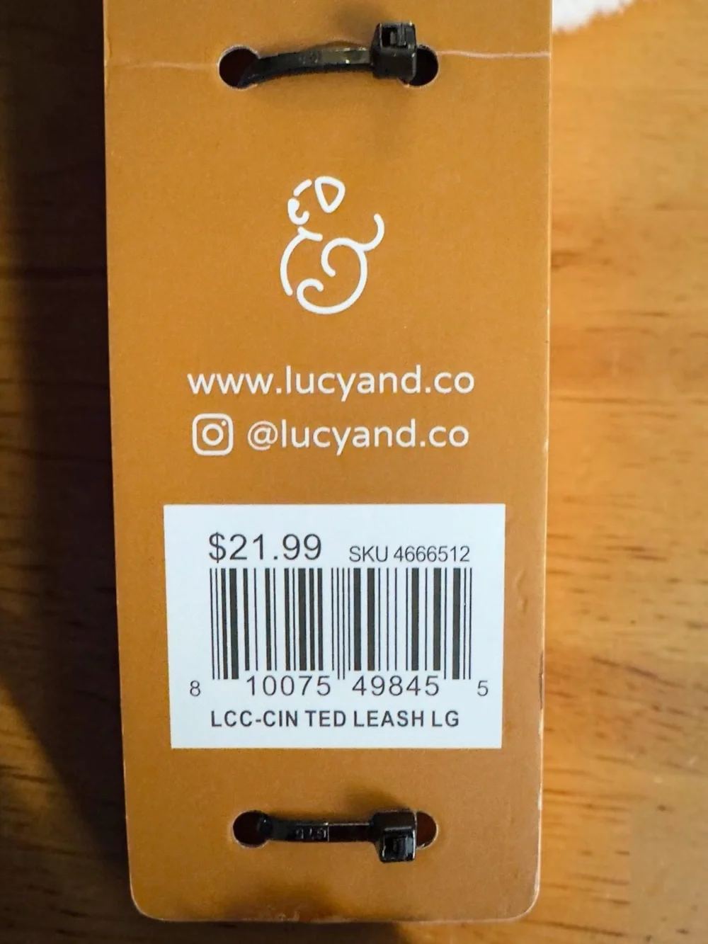 Lucy & Co Teddy Dog Collar & Leash Set Brown Large NWT